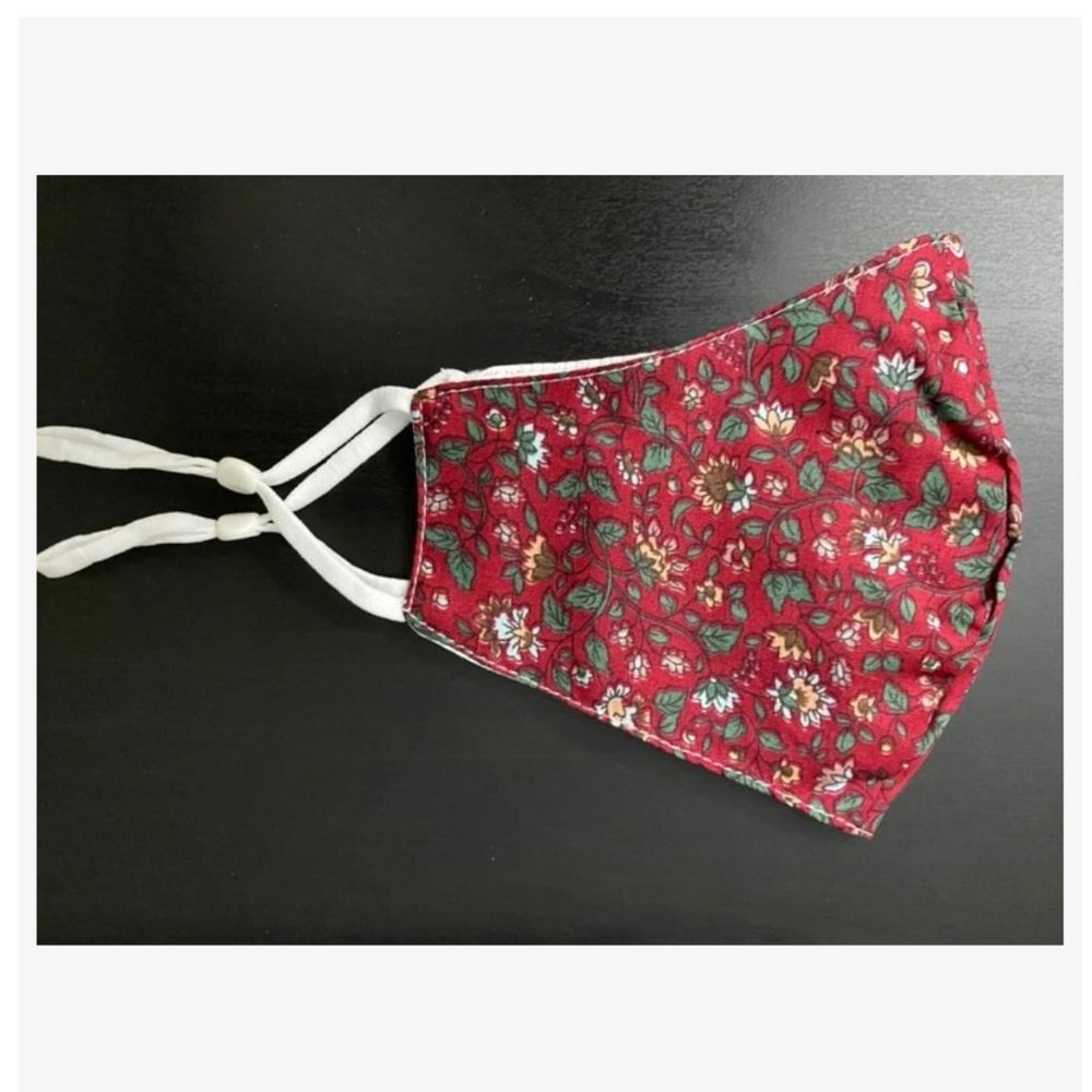 Two Pack Floral Pattern Face Mask - Picture 10 of 15